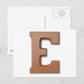 チョコレートレターE ポストカード (正面/裏面)