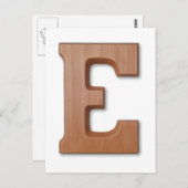 チョコレートレターE ポストカード (正面/裏面)