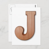 チョコレートレターJ ポストカード (正面/裏面)