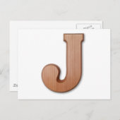 チョコレートレターJ ポストカード (正面/裏面)