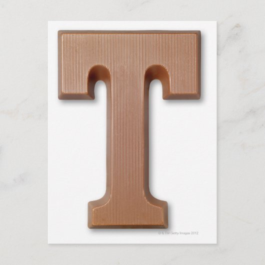 チョコレートレターt ポストカード (正面)