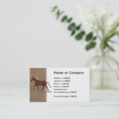 チョコレートロッキーマウンテンホース 名刺 (スタンド正面)