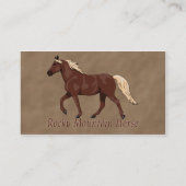 チョコレートロッキーマウンテンホース 名刺 (裏面)