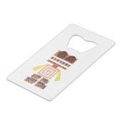 チョコレートロボットクレジットカードの栓抜き クレジットカード栓抜き (正面アングル)