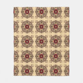 チョコレートワイン フリースブランケット (正面)