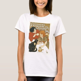 チョコレートヴィンテージのフランス人の広告 Tシャツ