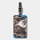 チョコレート三オーストラリアの羊飼い ラゲッジタグ (正面縦)