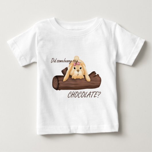 チョコレート乳児Tシャツ ベビーTシャツ (正面)