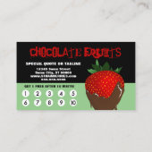 チョコレート入り果グランジ実ロイヤリティ ロイヤリティカード (裏面)