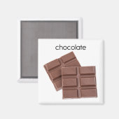 チョコレート冷蔵庫磁石 マグネット (正面/裏面)