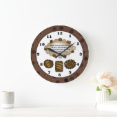 チョコレート友情の甘いトリートウォールクロック ラージ壁時計 (ホーム)