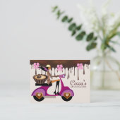 チョコレート名刺のスクーターChocolatier 名刺 (スタンド正面)