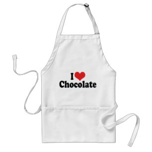 チョコレート大好きハート型チョコ スタンダードエプロン