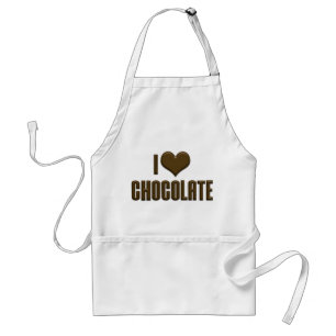 チョコレート大好きハート型チョコ スタンダードエプロン