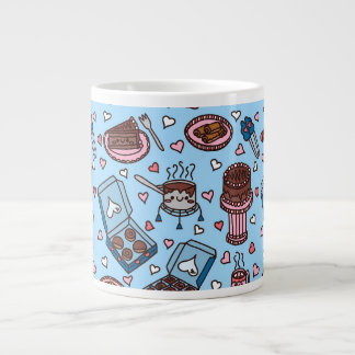 チョコレート好きなかわいいやつ ジャンボコーヒーマグカップ