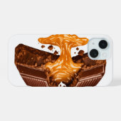 チョコレート好きのためのiPhoneケース iPhone 15ケース (裏面横)