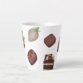 チョコレート好き カフェラテマグ (正面)
