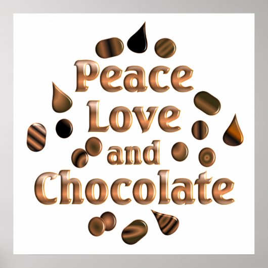 チョコレート好き ポスター (正面)