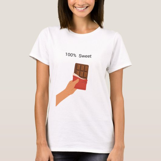チョコレート好き Tシャツ (正面)