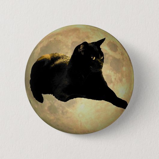 チョコレート子猫in the Moon 缶バッジ (正面)