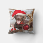 チョコレート実験室のクリスマスの星 クッション (裏面)