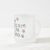 チョコレート実験室のパパ フロストグラスマグカップ (正面右)