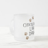 チョコレート実験室のパパ フロストグラスマグカップ (正面左)