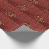 チョコレート実験室の組合せのクリスマス ラッピングペーパー (角)