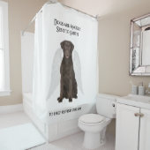 チョコレート実験室は天使のシャワー・カーテンです シャワーカーテン (インサイチュ)