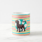 チョコレート実験室; 明るい虹は縞で飾ります コーヒーマグカップ (中央)