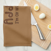 チョコレート常習者 キッチンタオル (四つ折り)