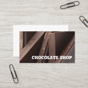 チョコレート店の名刺のテンプレート 名刺