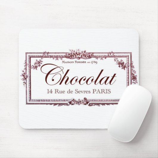 チョコレート恋人…. このヴィンテージのフランス人の芸術を愛して下さい マウスパッド (マウス)