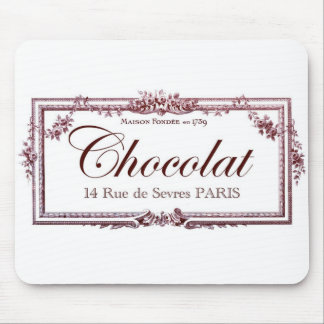 チョコレート恋人…. このヴィンテージのフランス人の芸術を愛して下さい マウスパッド