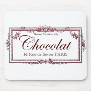 チョコレート恋人…. このヴィンテージのフランス人の芸術を愛して下さ マウスパッド