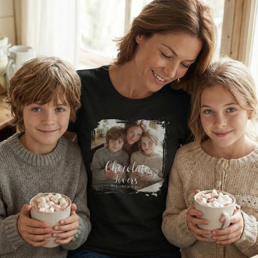 チョコレート愛好家の記念写真 Tシャツ