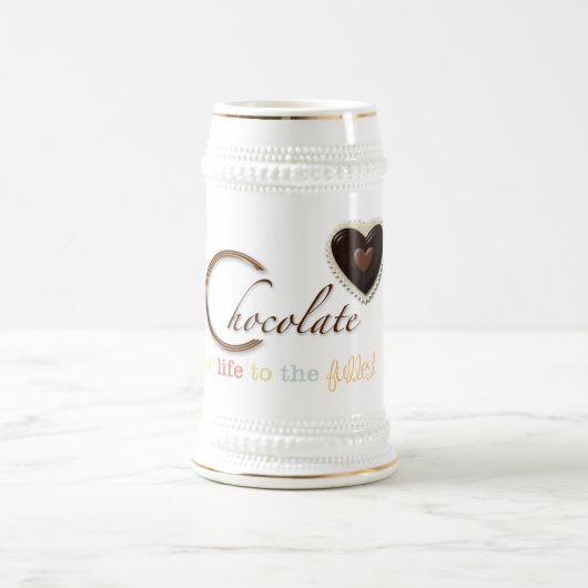 チョコレート愛好家ギフトマグ ビールジョッキ (中央)