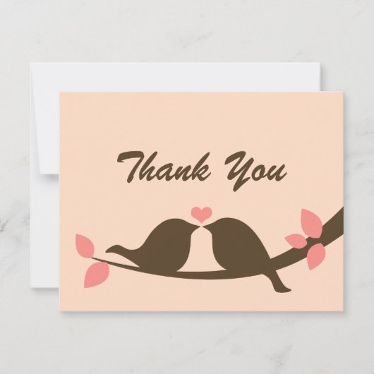 チョコレート愛鳥は感謝していしています サンキューカード (正面)