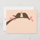 チョコレート愛鳥は感謝していしています サンキューカード (裏面)