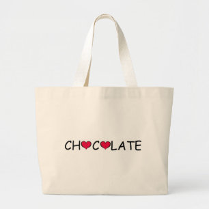 チョコレート愛 ラージトートバッグ