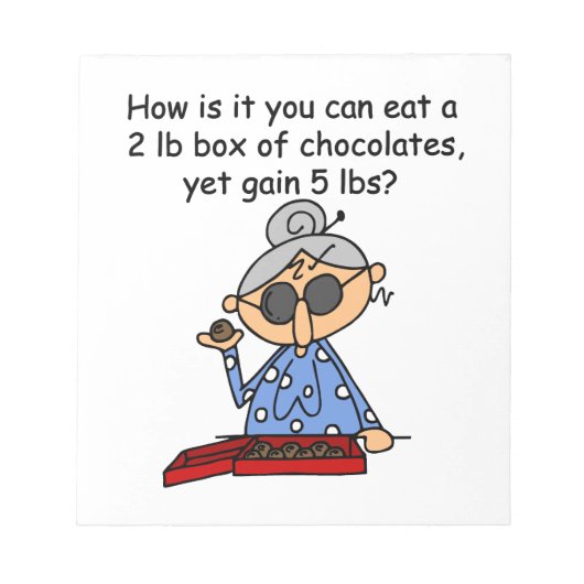 チョコレート感覚 ノートパッド (正面)