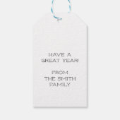 チョコレート教えサニタイズ再素晴らし生学年 ギフトタグ (裏面)