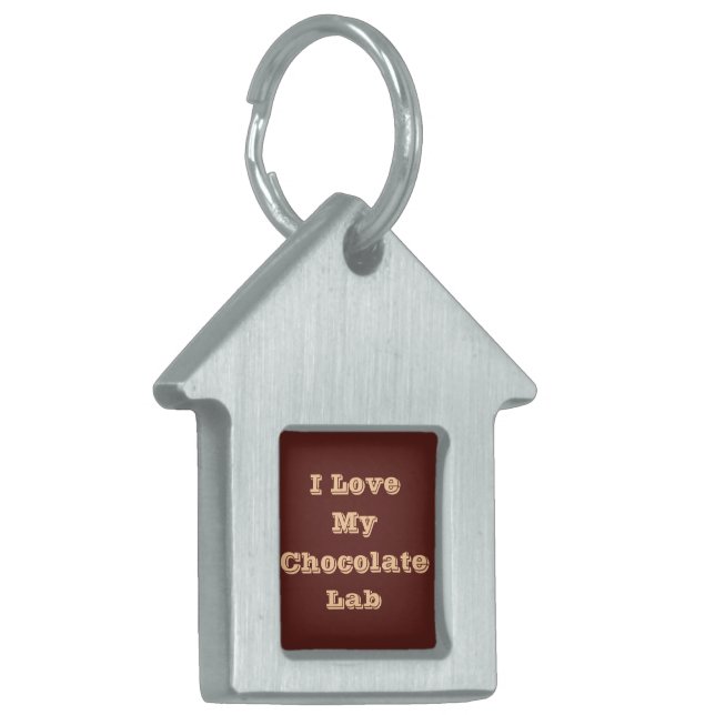 チョコレート教室が大好き ペットネームタグ (正面左)