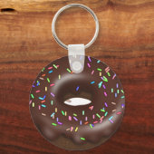 チョコレート散布氷ドナツキーチェーン キーホルダー (正面)
