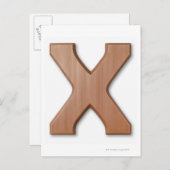 チョコレート文字x ポストカード (正面/裏面)