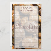 チョコレート文房具 便箋 (正面/裏面)