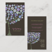 チョコレート木のオンライン店ビジネスプロフィールカード 名刺 (正面/裏面)