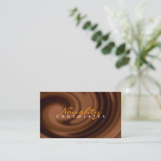 チョコレート渦巻の名刺 名刺 (スタンド正面)