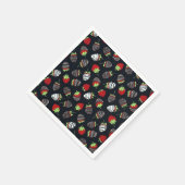 チョコレート漬けイチゴ柄ナプキン スタンダードカクテルナプキン (角)