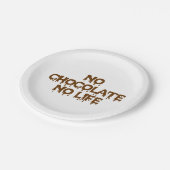 チョコレート無し ペーパープレート (アングル)